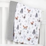 HOMRITAR Baby Blanket for Boys Girls Soft Plush Minky Blanket with Double Layer Dotted Backing for Toddler with Forest Foxes Multicolor Printed 30 x 40 Inch(75x100cm) - Image 6